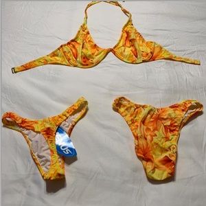 Vintage 80s 90s High Cut Bikini